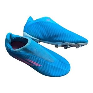 Adidas X Speedflow.3 Soccer Cleats Shoes Blue LL Laceless FG 4.5Y Speed of Light